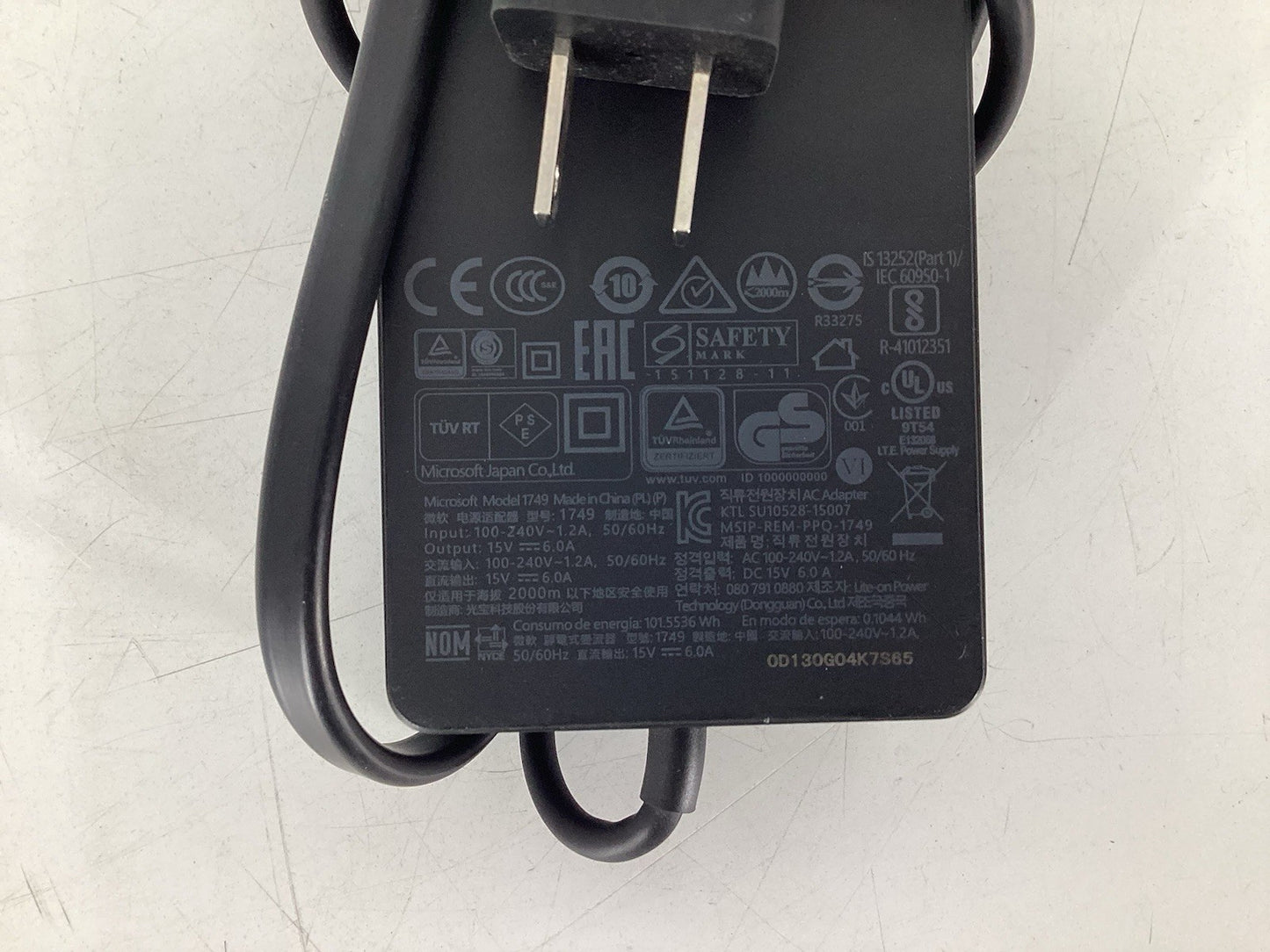 25 LOT Microsoft 1749 90W AC Adapter for Surface Dock w/2-prong Cables
